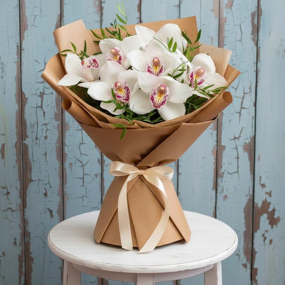 Букет цветов из: Орхидеи и Розы в Шарыпово