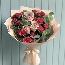 Букет цветов из:  Гвоздики и Розы в Шарыпово